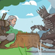 Illustration for article titled The Witcher 3 Fan Animation Sums Up The Game Pretty Well